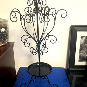 Black Metal Jewelry Display Stand